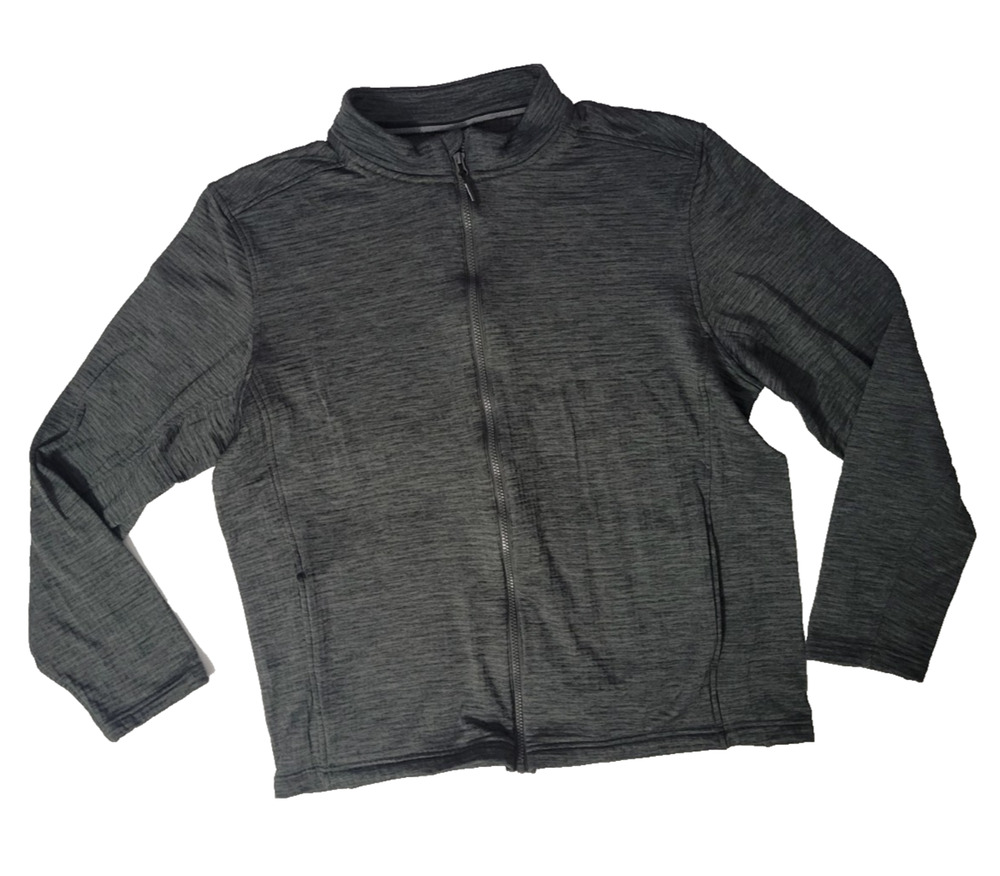 32 Degrees Cool Mens XL Gray Heathered Full Zip Lightweight Performance Jacket